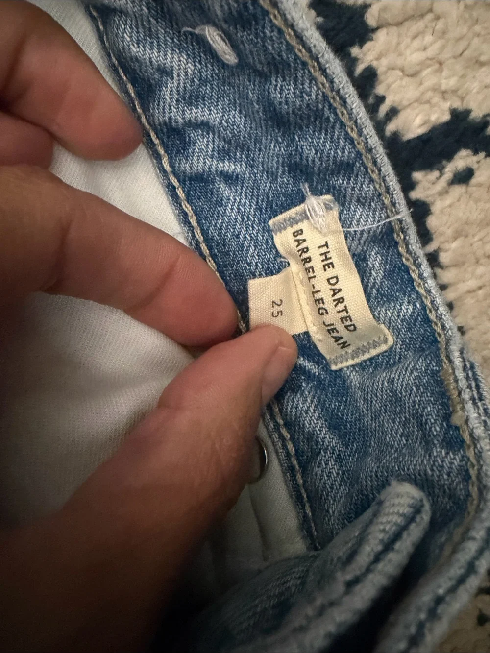 Madewell Light Blue Straight-Leg High-Rise Jeans